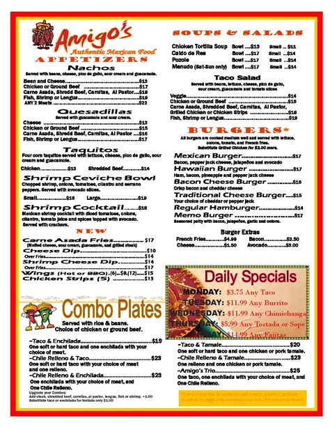 casaamigosaz menu|Casa Amigos Mexican Restaurant